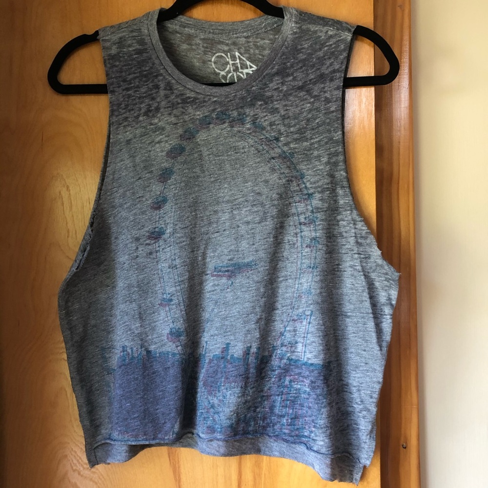Chaser Gray Graphic Tank